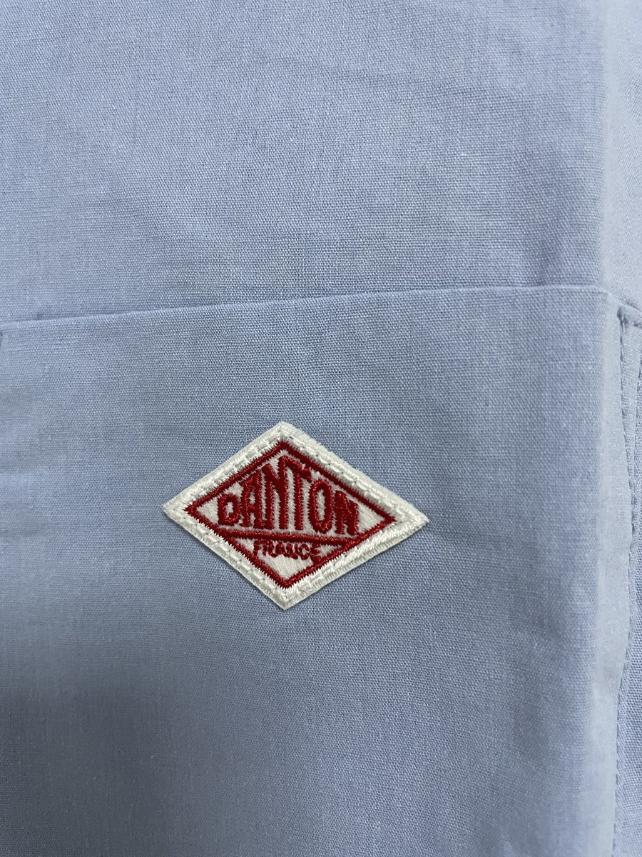 DANTON ダントン レディース ナイロンストレッチタフタ インサレーションフードジャケット ブルー 中古 JN 1の画像3