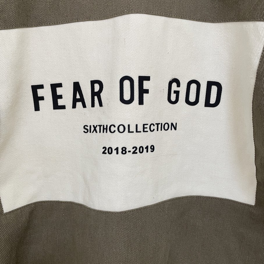 FEAR OF GOD フィアオブゴッド FEAR OF GOD Bomber Jacket God Grey ジャケット グレー 希少 中古 Mサイズの画像8