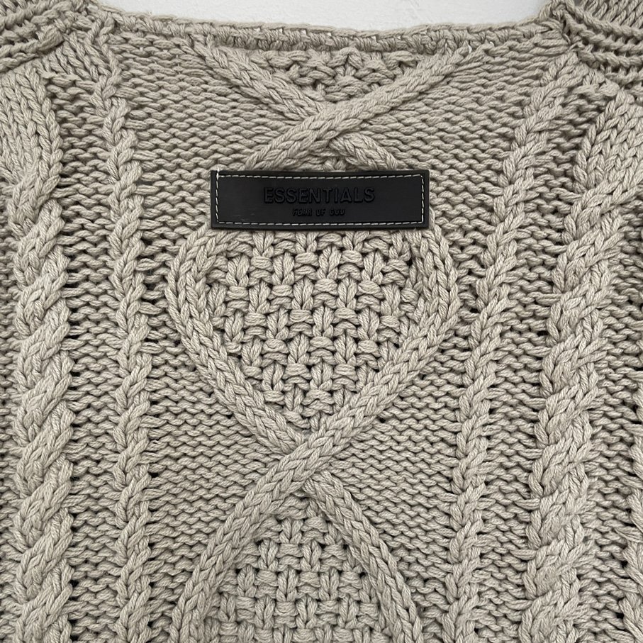 ESSENTIALS エッセンシャルズ Cable Knit Sweater ケーブルニットセーター Size Mの画像4