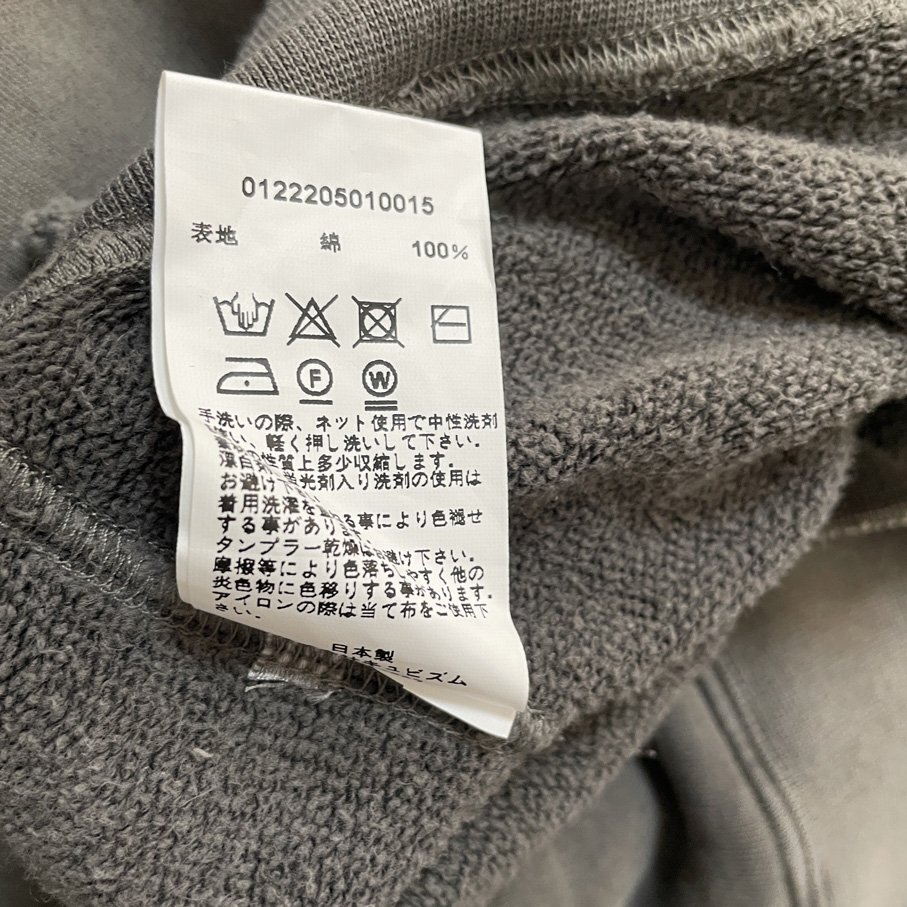 VISVIM ビズビム 22AW AMPLUS SB HOODIE P.O. CRASH Gray 希少 中古 Size：1の画像7