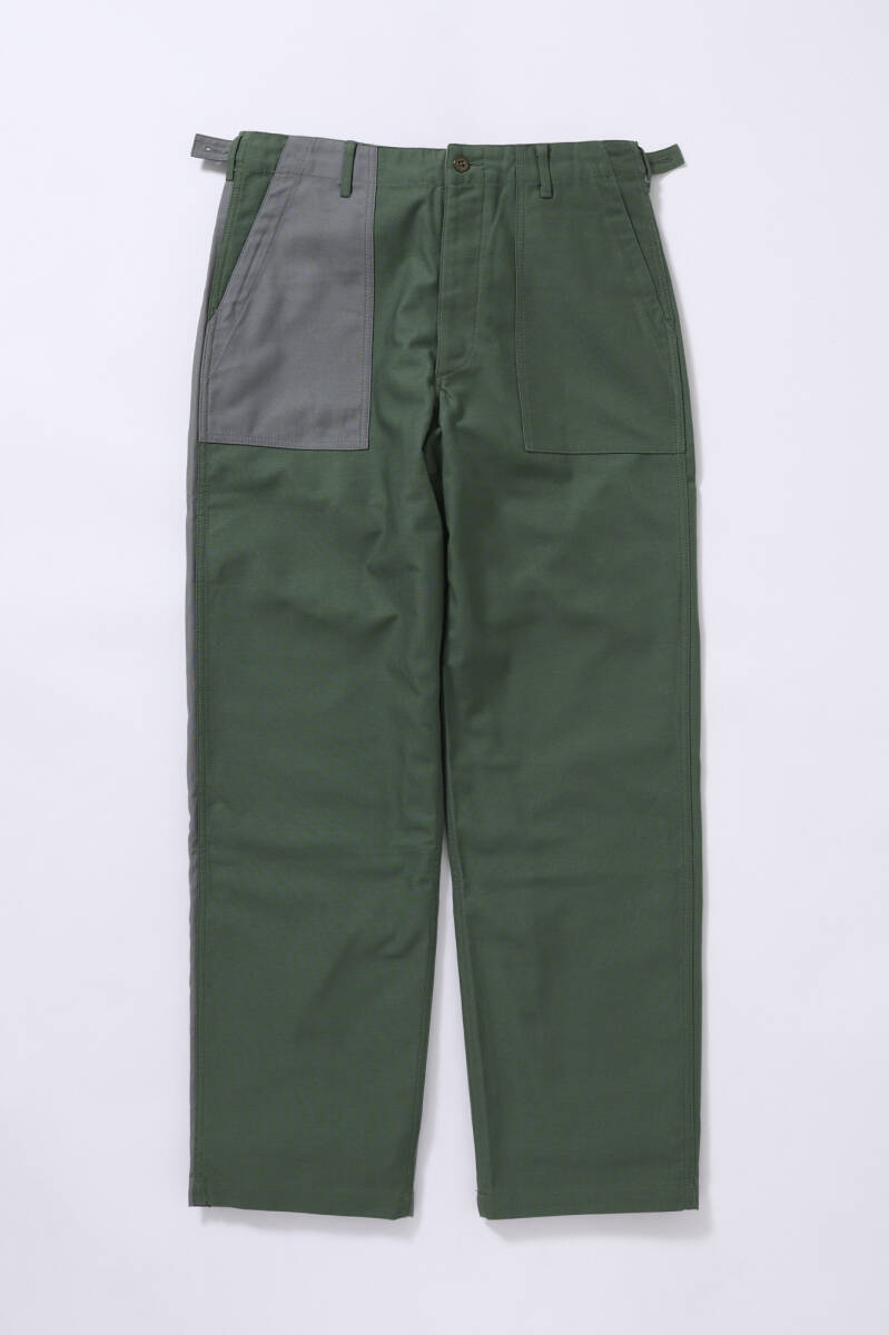 ENGINEERED GARMENTS エンジニアド ガーメンツ WORKADAY - Fatigue Pant - Sateen / Combo Olive（M） 未使用品の画像1