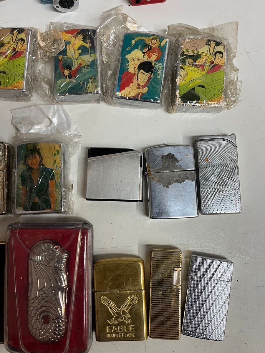 4I53 ジャンク オイル ガス ライター まとめて大量セット ジバンシー マルマン Zippo風 ルパン三世 ハドソン 他 50点の画像2