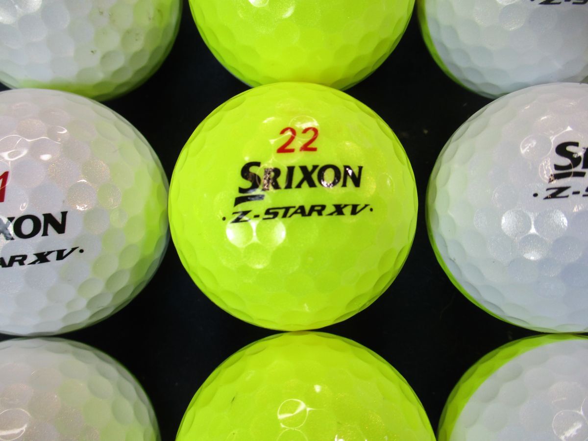 3148【特A級】スリクソン SRIXON Z-STAR/Z-STAR XV 2トンカラー [イエロー] 24個の画像1