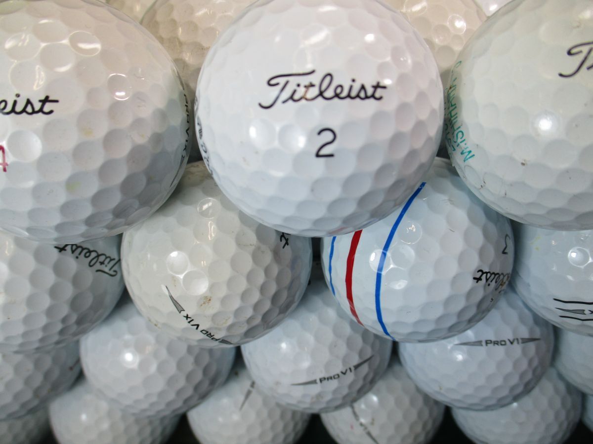 3403【☆☆☆級】タイトリスト Titleist PROV1/PROV1Xシリーズ [2019年] 50個_画像1