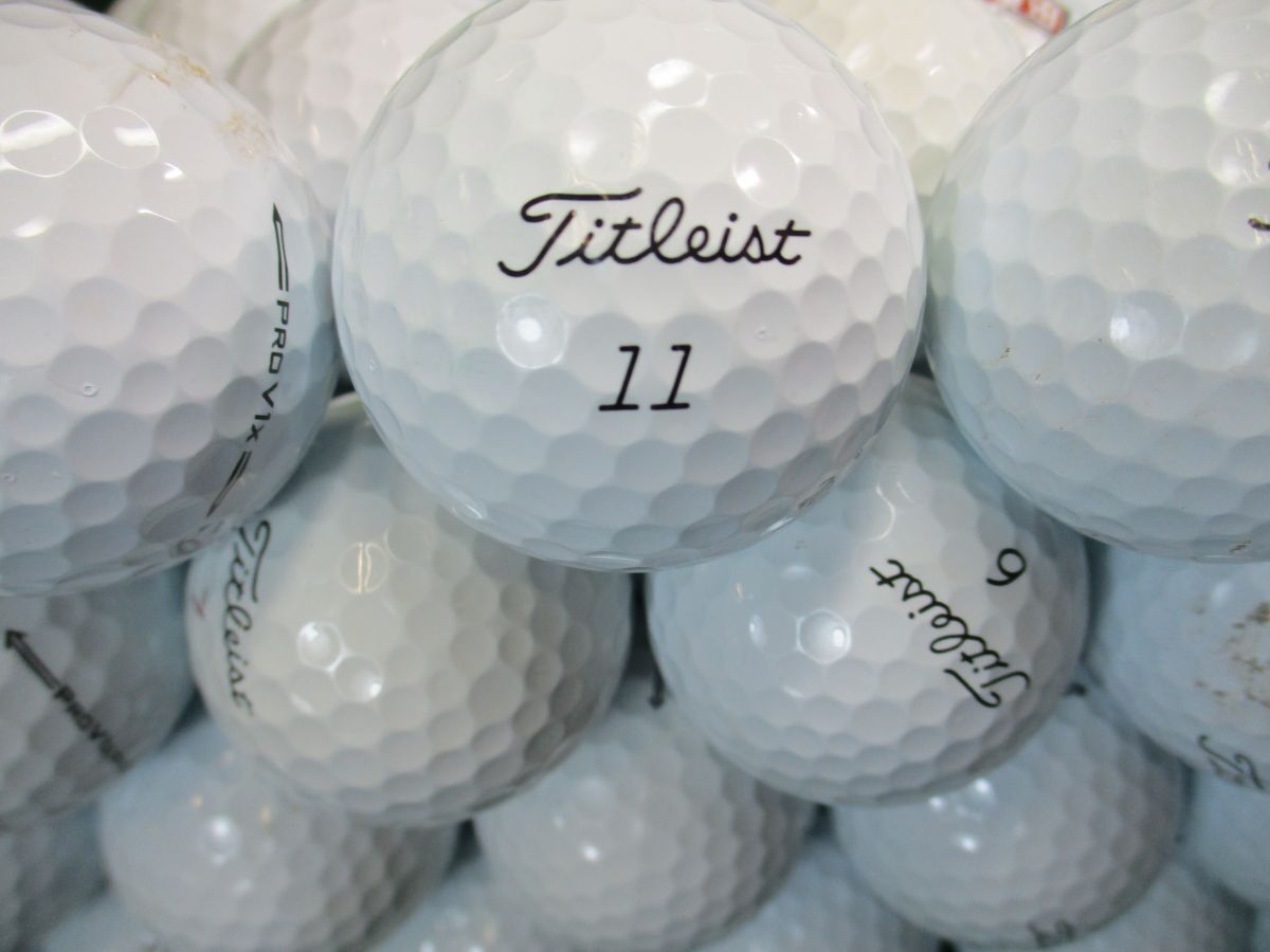 3804【☆☆☆級】タイトリスト Titleist PROV1/PROV1X [2021～2023年] 50個_画像1