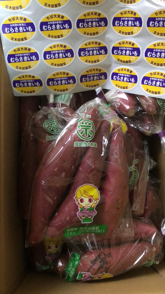 879. Narita city large . production purple corm ...... box included 10kg