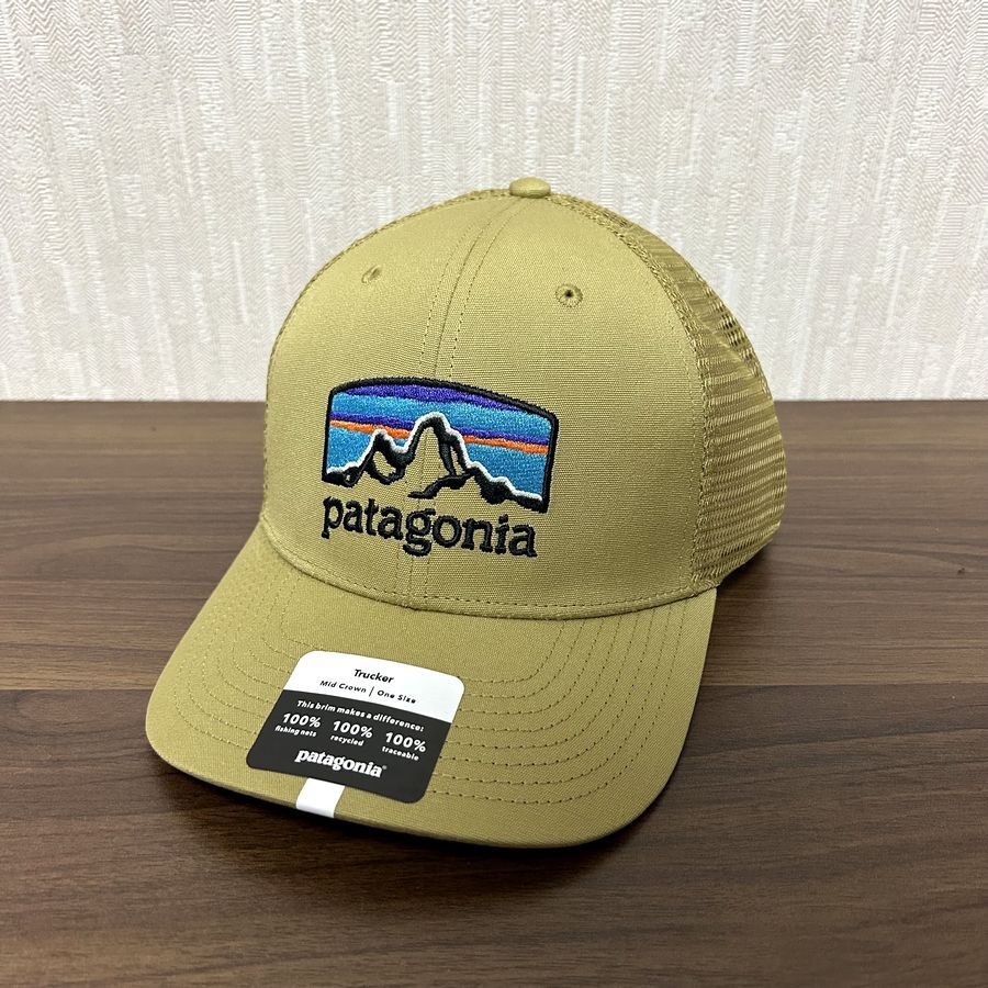 Patagonia Fitz Roy Horizons Trucker Hat Khaki パタゴニア フィッツロイ ホライゾンズ トラッカー ハット メッシュキャップ キャップの画像1