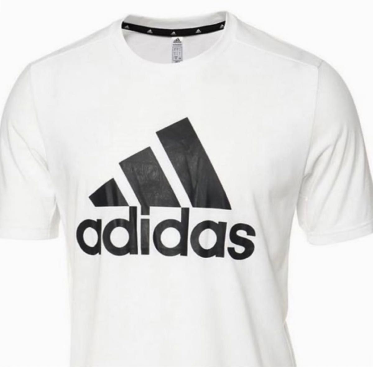 アディダス ADIDAS 新品 メンズ 吸汗速乾 ドライ カジュアル 半袖 Tシャツ 白 XXLサイズ