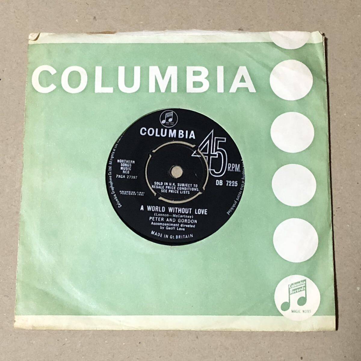 Peter And Gordon / A World Without Love UK Orig Mono 7' Single_画像5
