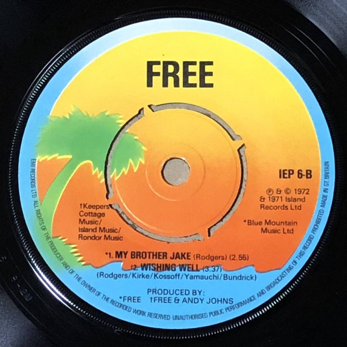 Free / All Right Now Long Version UK 7' EPの画像5