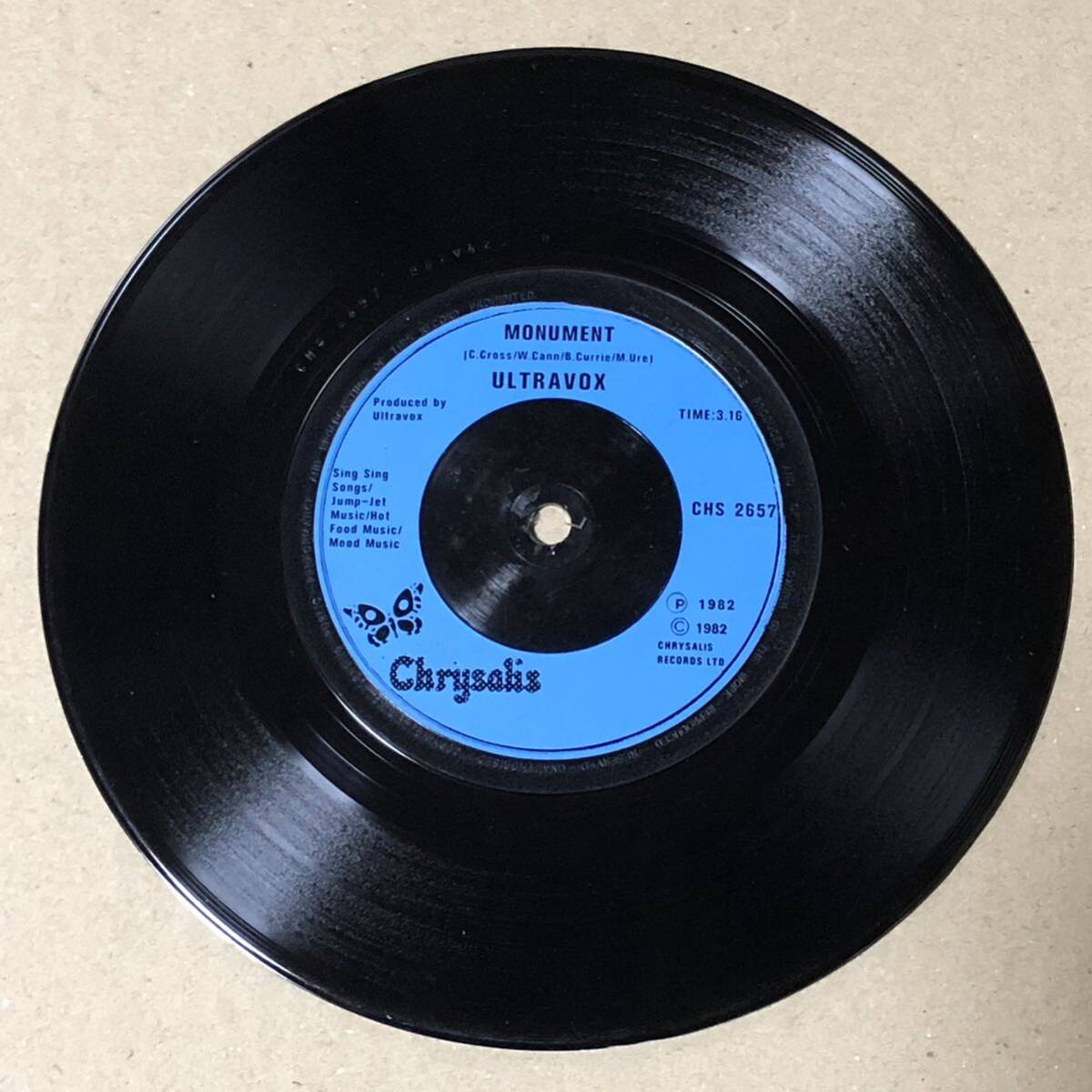 Urtravox / HYMN UK Orig 7' Single_画像6