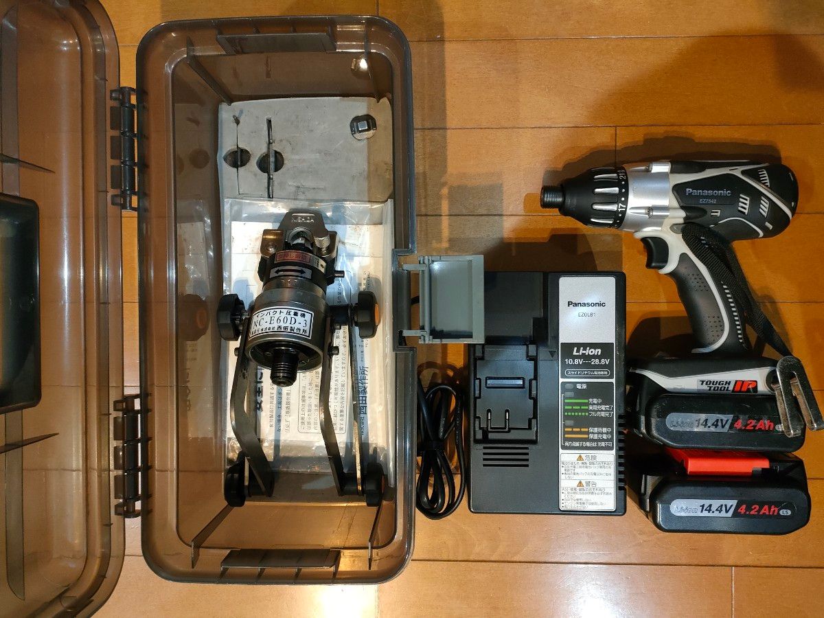 西田インパクト圧着 NC-E60D-3 対応工具パナソニックマルチ 西田インパクト圧着 NC-E60D-3 対応工具パナソニックマルチ