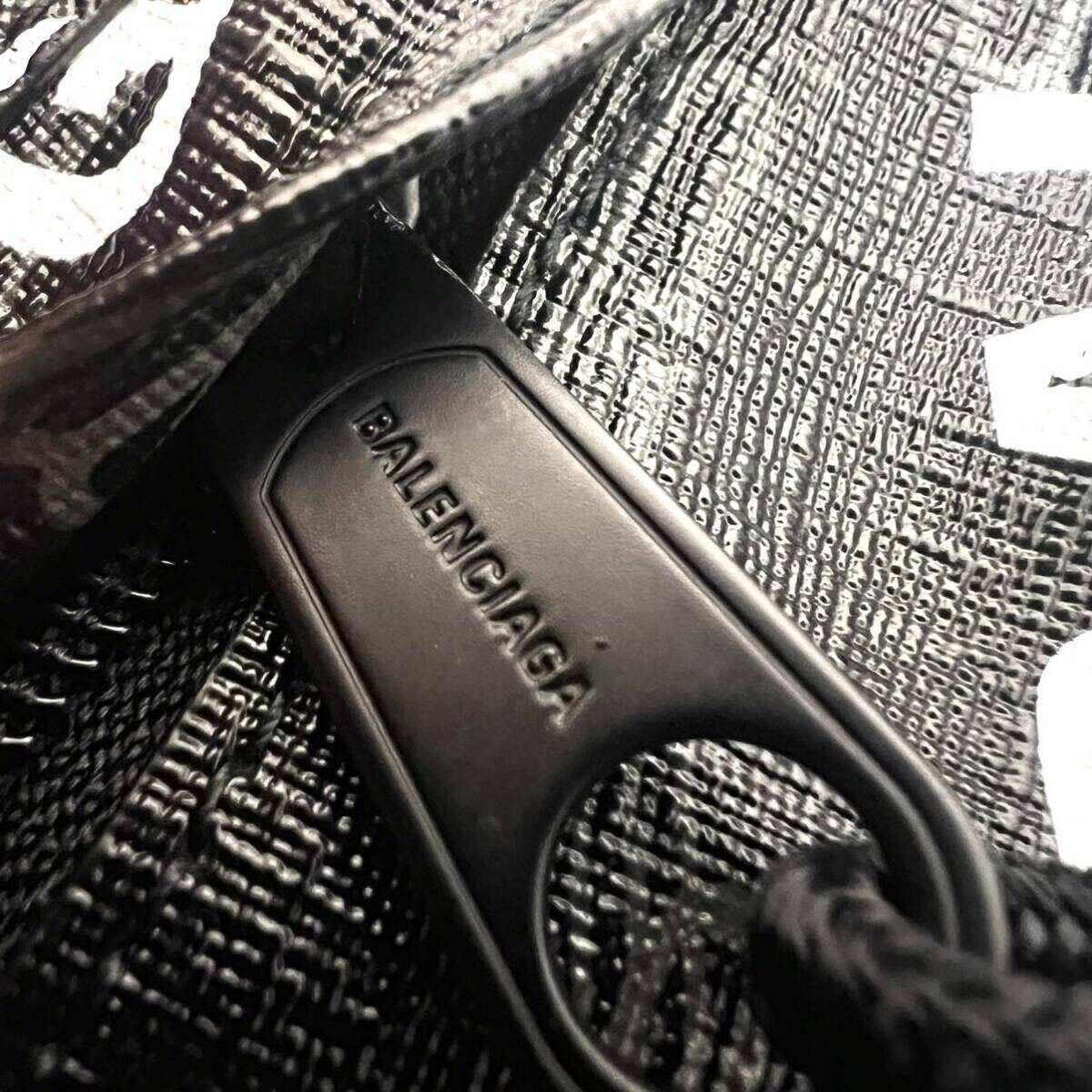 1 иен редкий не использовался Balenciaga BALENCIAGA мужской сумка на плечо сумка "body" поясная сумка плечо портфель сумка черный PVC чёрный 