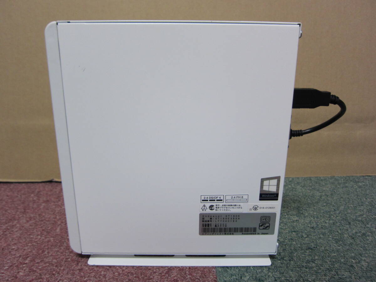 ⑩EPSON Endeavor ST190E 中古 Win10Pro/Core i3 8100T/8GB/SSD512GB/無線LAN/Bluetooth 小型PC_画像3