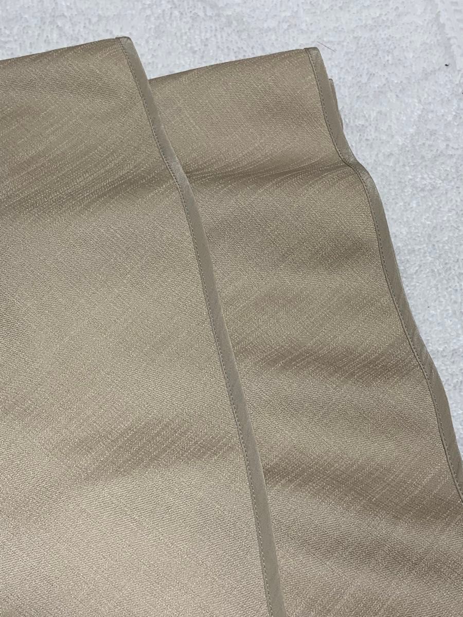 光沢ブラック&グレー スカート、ベージュスカートW61     3枚セット