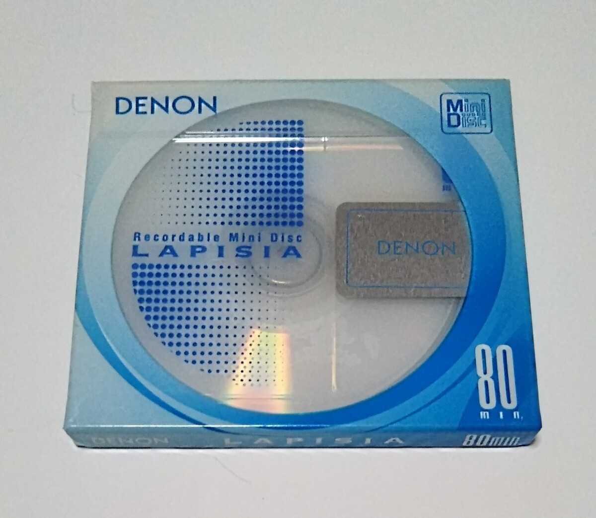 【新品MDディスク】DENON 高品質・高信頼性ディスク 防塵性・防振性に優れた高精度カートリッジ 80分 品番 CMD80VB-L 1枚 希少　☆☆☆_画像1