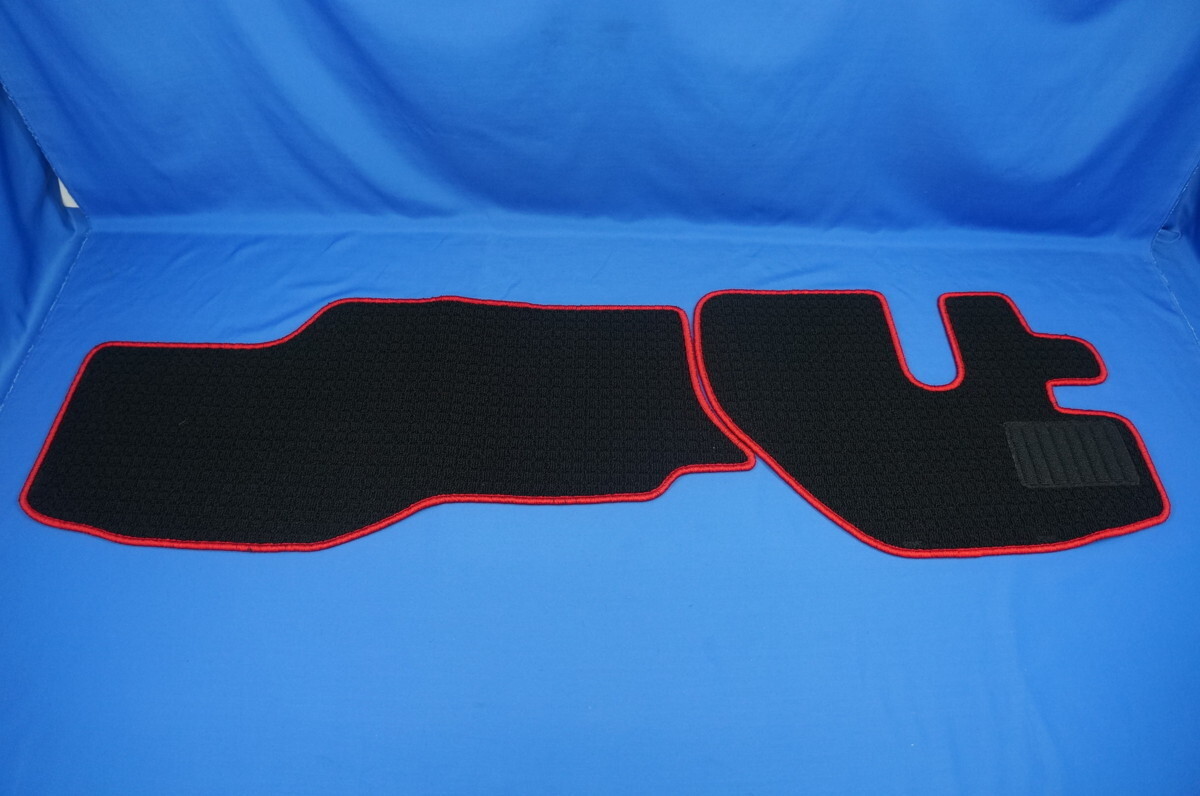 PM Elf for FTN-AQ floor mat driver`s seat passenger's seat set black / red 