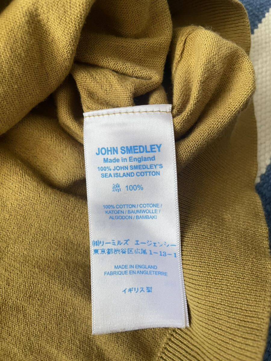 JOHN SMEDLEY ジョンスメドレー ニットポロシャツ ISIS シーアイランドコットン マスタード　イエロー M