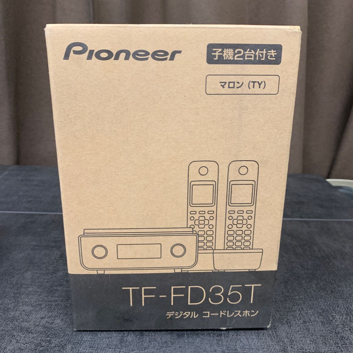 未使用 Pioneer デジタルコードレスホン TF-FD35T 子機2台付き マロン(TY) ナンバーディスプレイ対応 取扱説明書付き