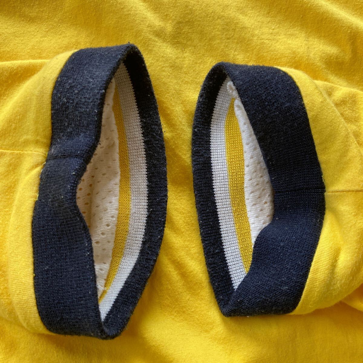 SHIPS( Ships )[ two sheets tailoring | long sleeve *la gran * T-shirt ( inside side : mesh )] yellow | cotton 100%|SIZE:2-M