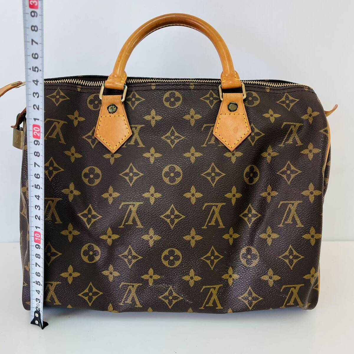 LOUIS VUITTON ルイ・ヴィトン ボストンバッグ モノグラム キャンバス ブラウン ミニボストン 旅行用バッグ 0412Nの画像10