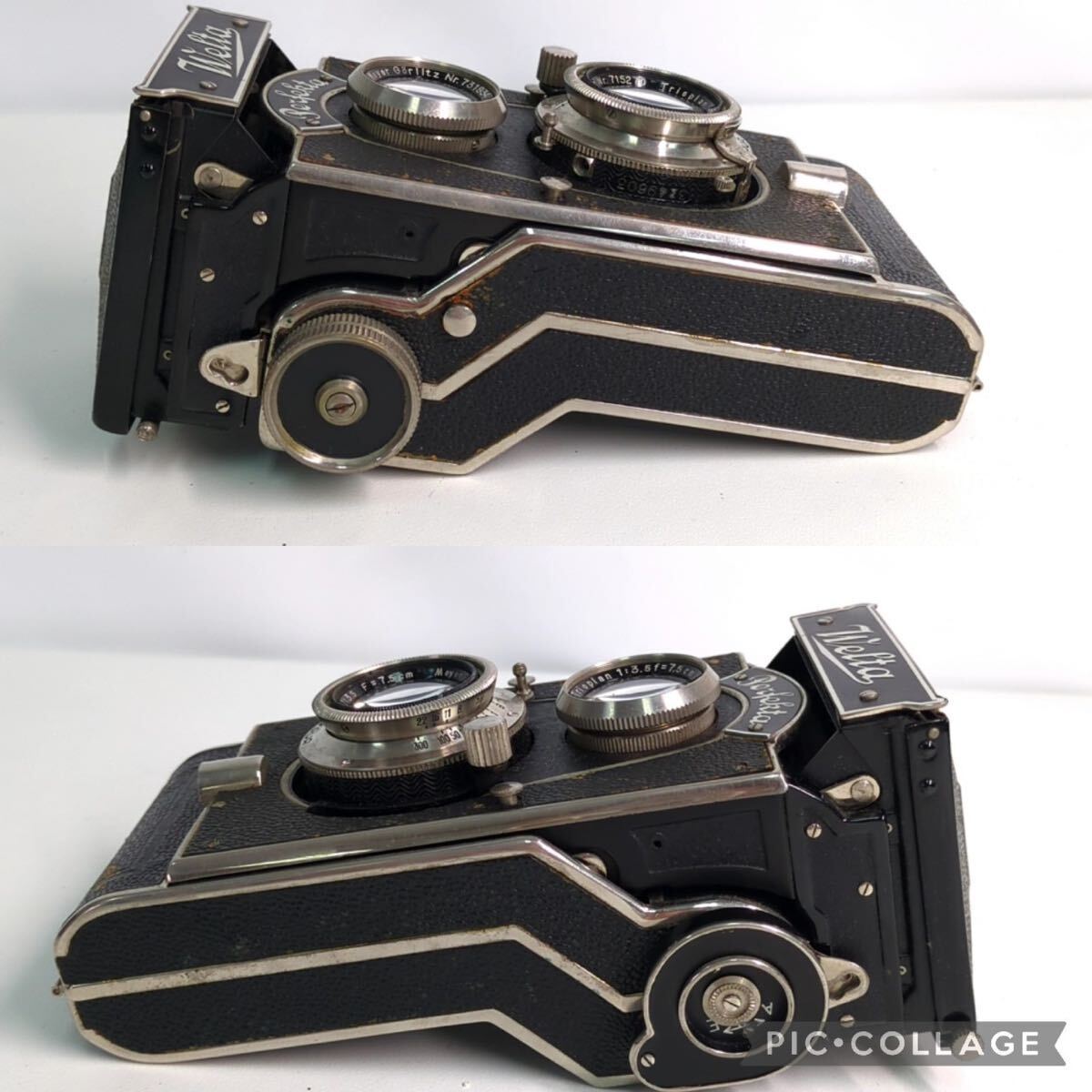 【動作品】Welta Perfekta spring bellows TLR Meyer Trioplan 3.5/7.5cm 珍品 カメラ屋展示品 T600の画像10