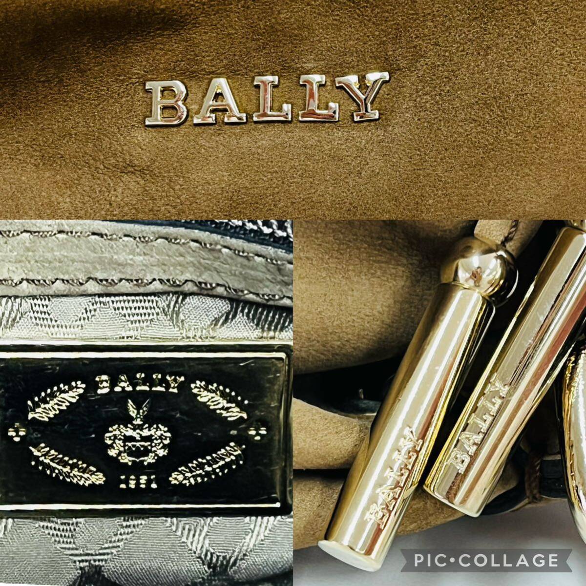 BALLY バリー スエードバッグ ブラウン トート ショルダー N0423の画像10