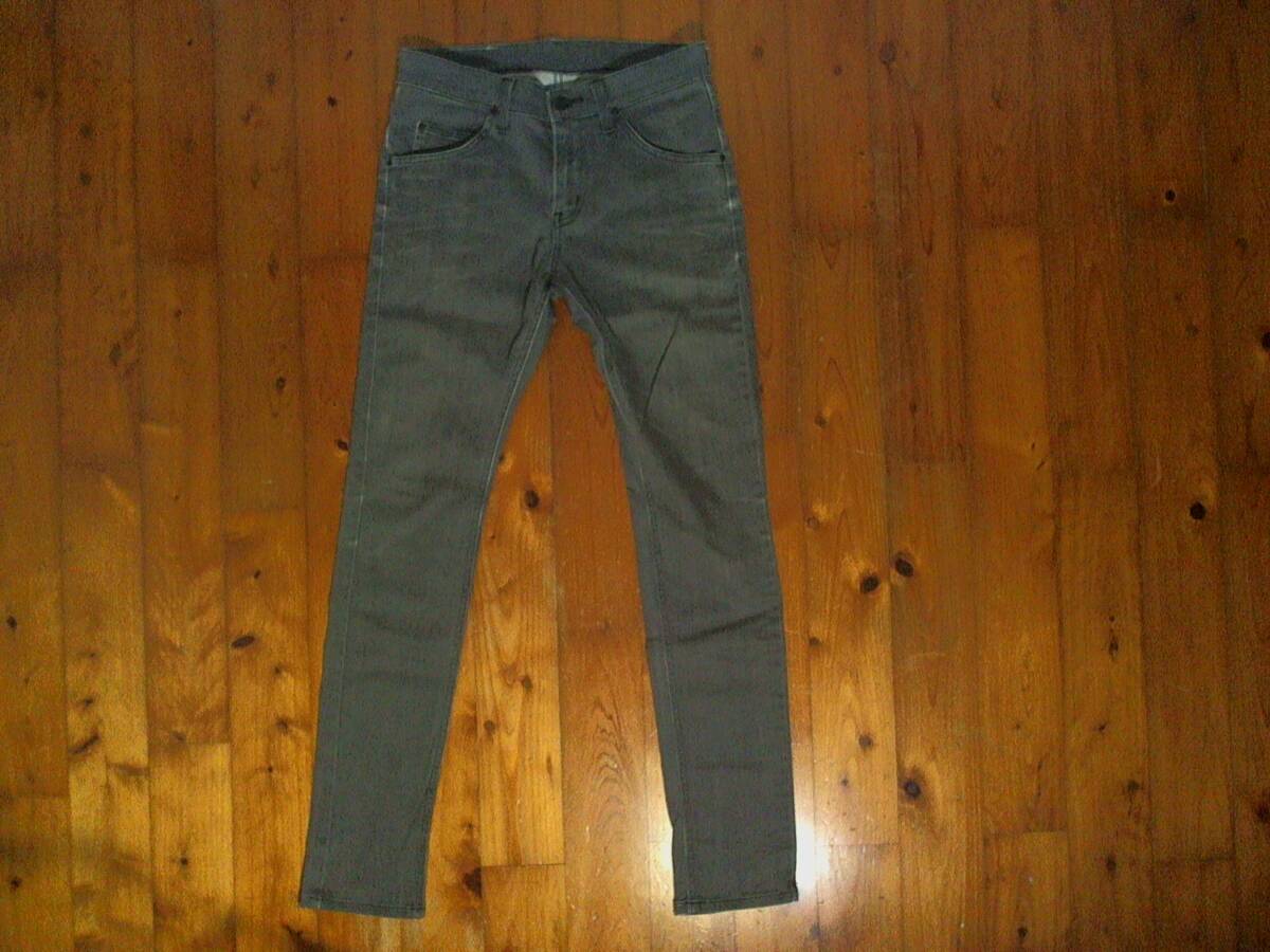 ☆レア品☆国産☆リー　ジョガーズスキニー LM0300【LEE JEGGERS SKINNY】スキニー ジーンズ　ジーパン S 黒 グレー クリックポスト可_画像1