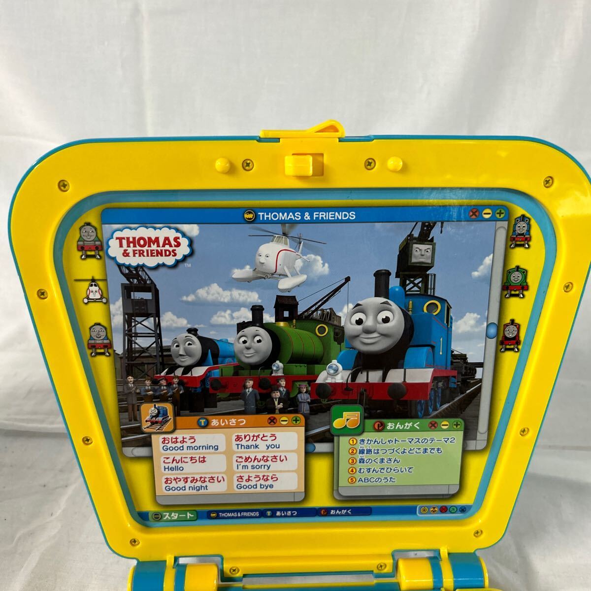 ▲ きかんしゃトーマス いっしょにまなぼうおしえてトーマス THOMAS&FRIENDS 知育玩具 バンダイ パソコン あそんでまなべる 【OTAY-310】