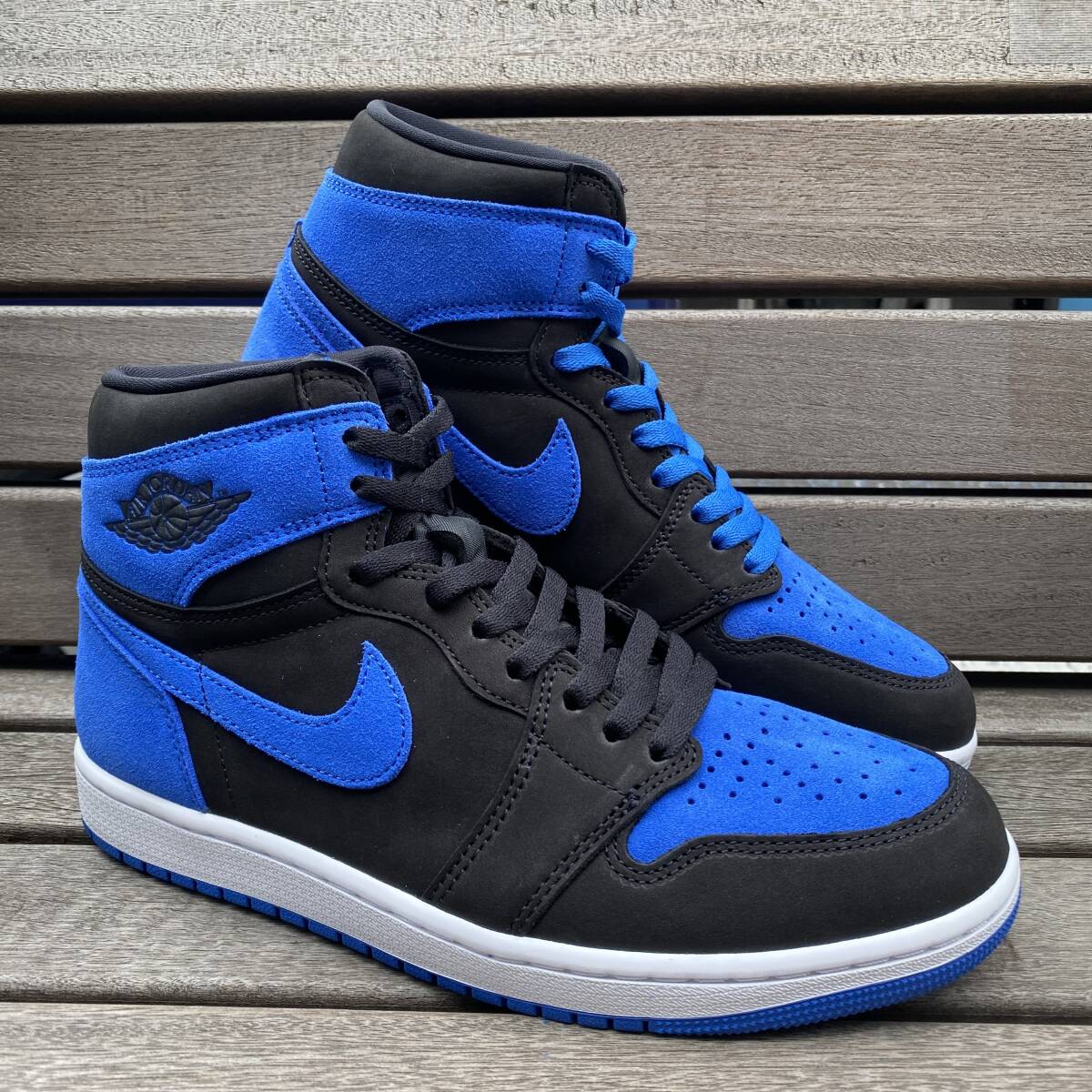 正規品 【US11】 NIKE ナイキ AIR JORDAN1 HIGH OG エアジョーダン1 OG ハイカット ROYAL ロイヤルリイマジンド スエード 29cm　(AJ115)_画像4