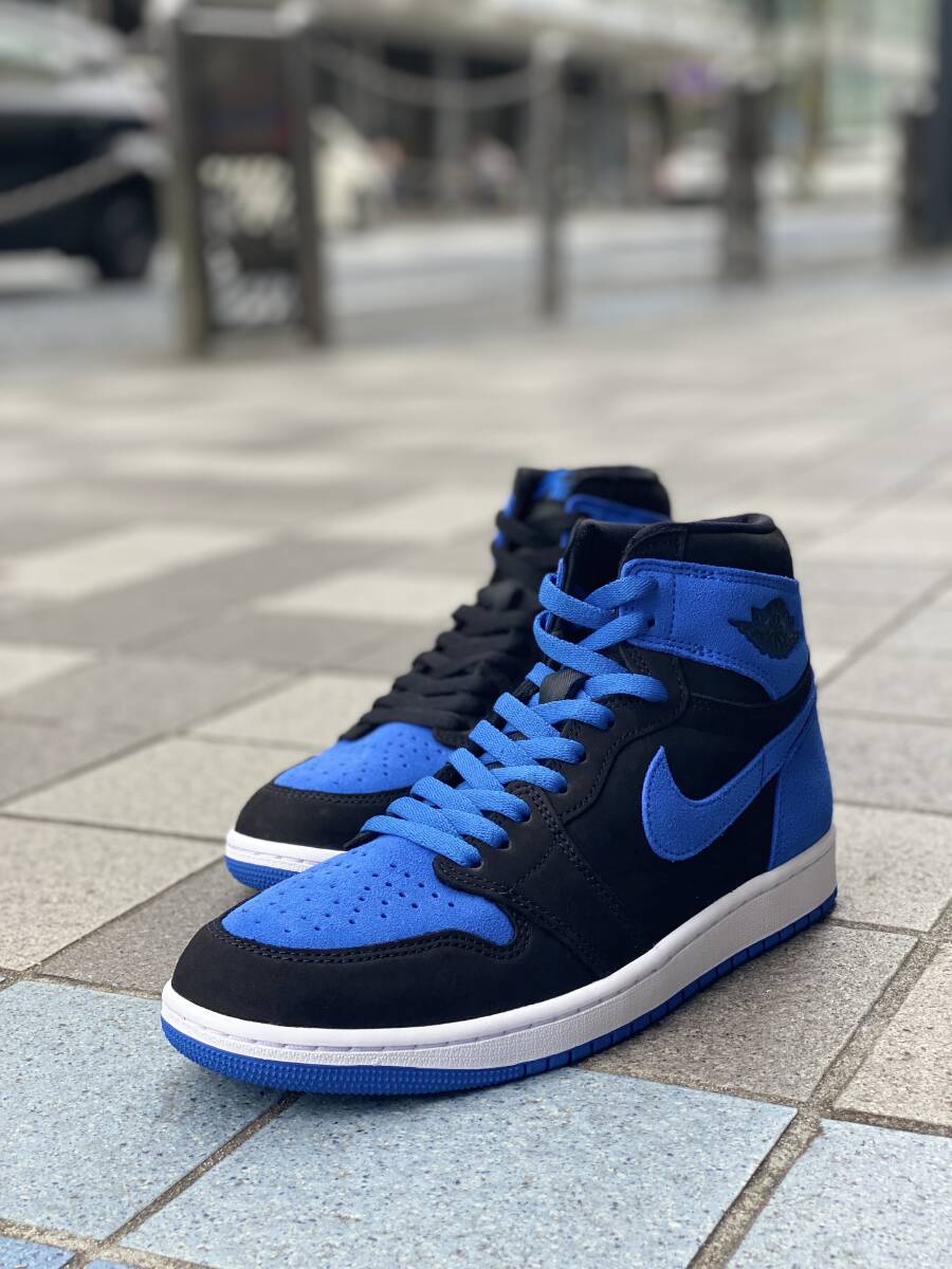 正規品 【US11】 NIKE ナイキ AIR JORDAN1 HIGH OG エアジョーダン1 OG ハイカット ROYAL ロイヤルリイマジンド スエード 29cm　(AJ115)_画像1