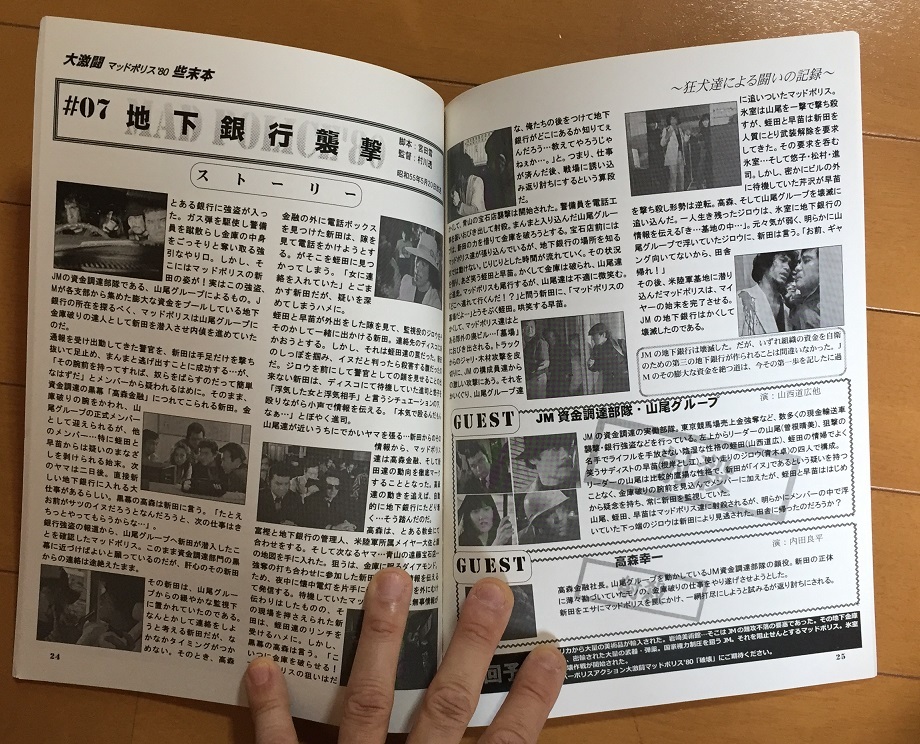 大激闘 マッドポリス’80 些末本 狂犬達の闘いの記録 資料系同人誌　発行：十番町の会　渡瀬恒彦 梅宮辰夫 志賀勝 片桐竜次 堀川まゆみ_画像3