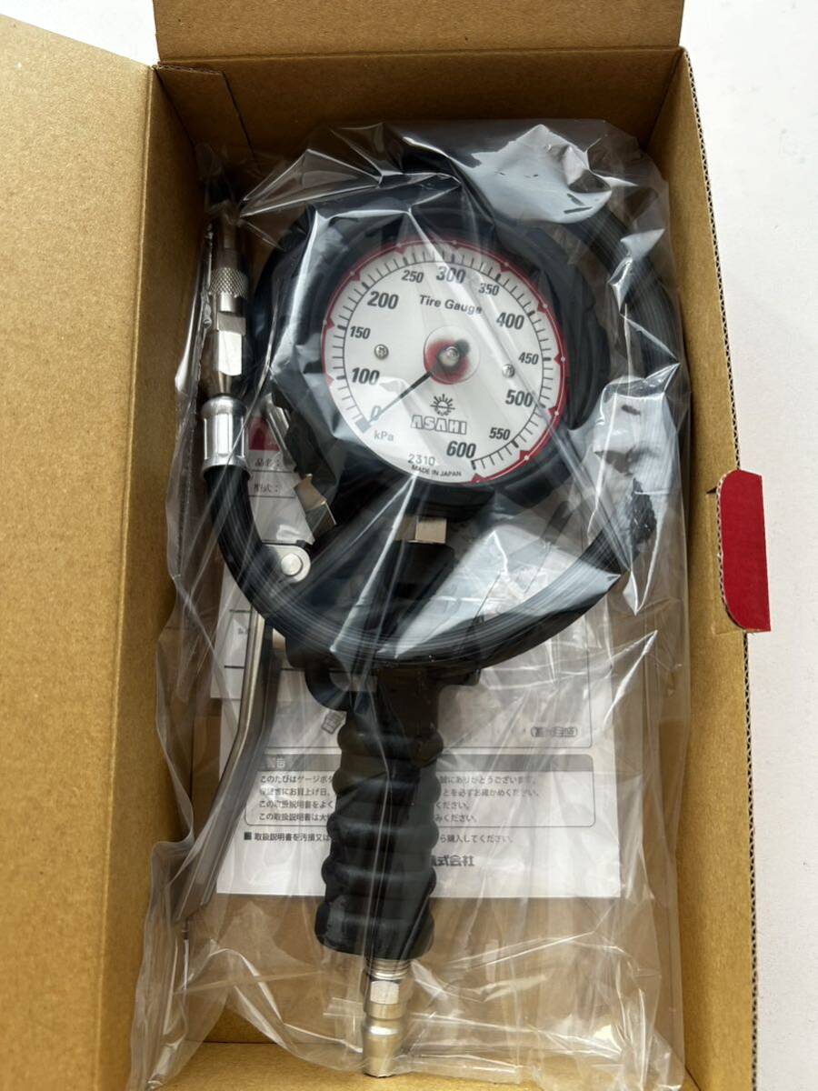 [ new goods unused ] asahi industry tire gauge gauge botaruEX 600Kpa