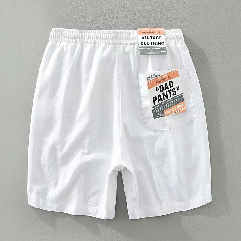 LRM821★ новый товар  лён  шорты   ... брюки   ...  укороченные брюки   мужской * ... ... ... брюки  