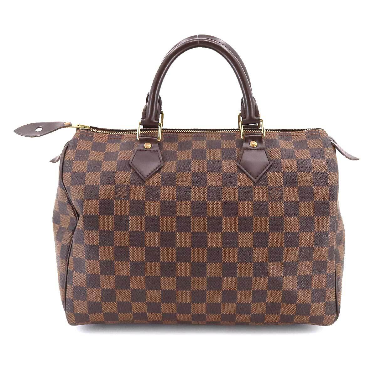 ルイ ヴィトン LOUIS VUITTON ダミエ スピーディ 30 ハンド バッグ エベヌ N41531 ブラウン ゴールド 金具 Speedy 30 90206601_画像2