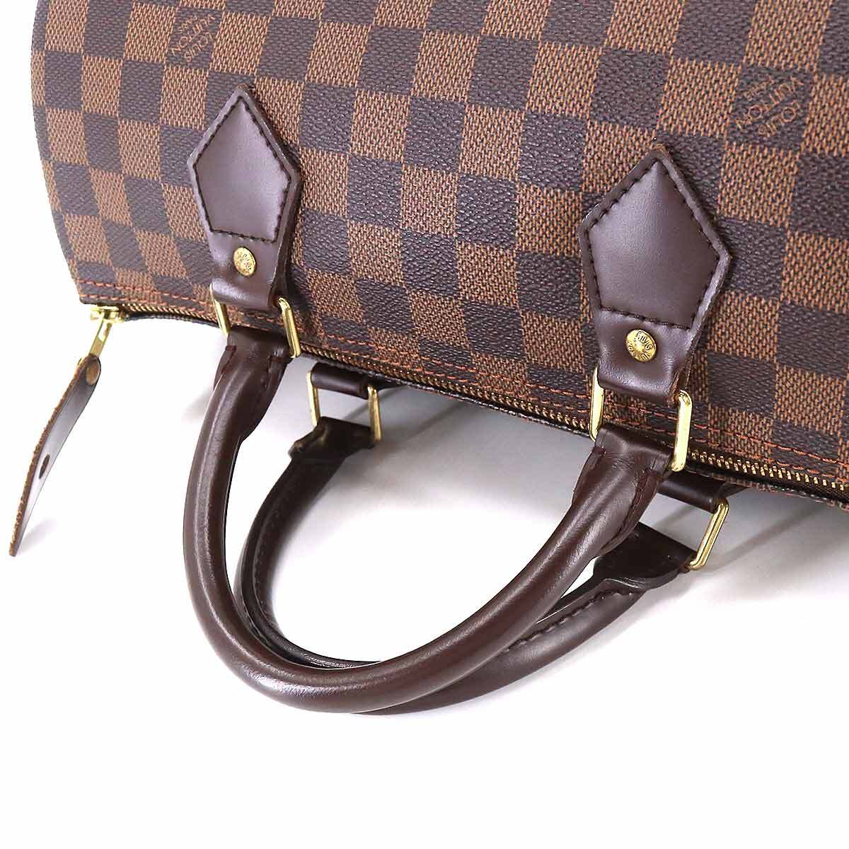 ルイ ヴィトン LOUIS VUITTON ダミエ スピーディ 30 ハンド バッグ エベヌ N41531 ブラウン ゴールド 金具 Speedy 30 90206601_画像5