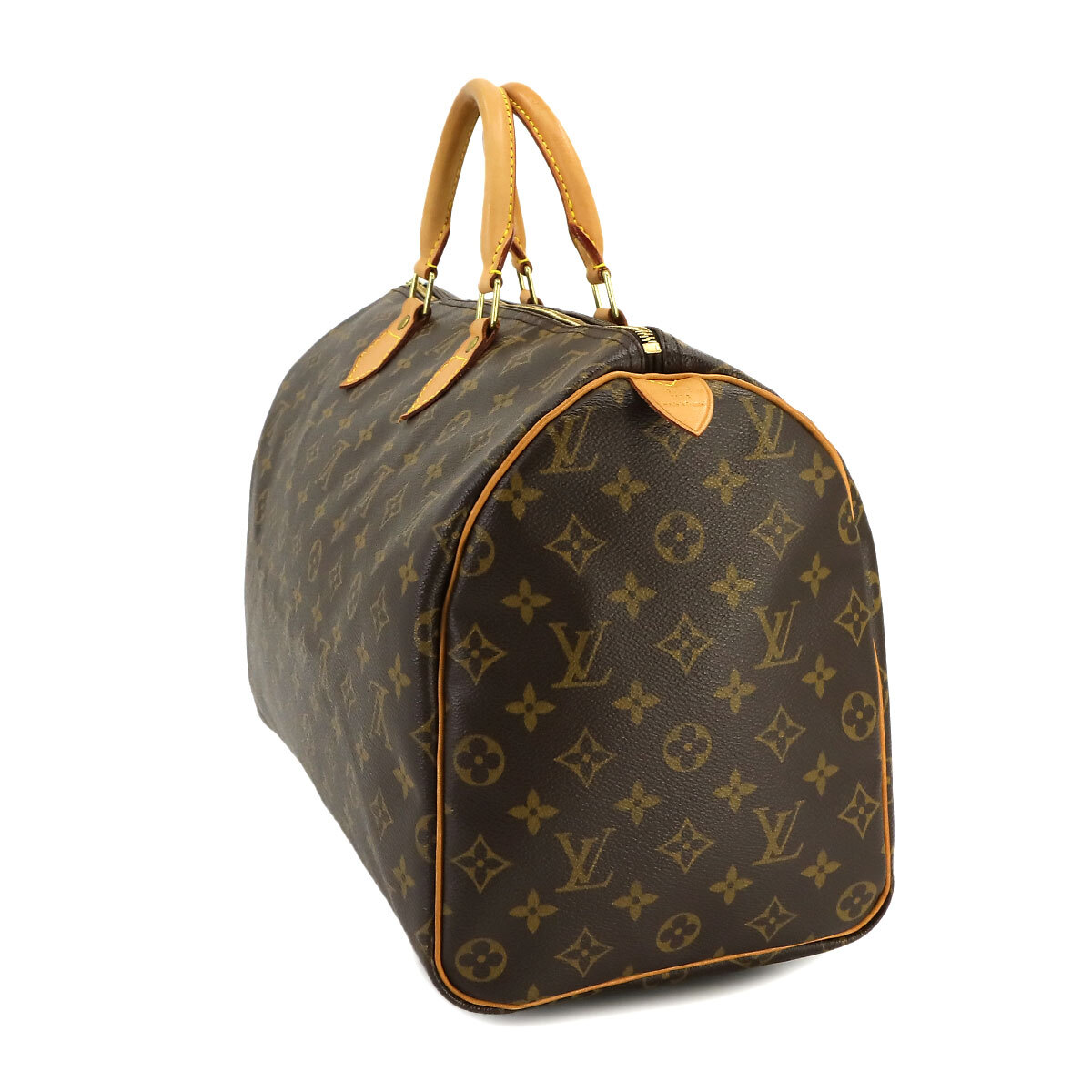 ルイ ヴィトン LOUIS VUITTON モノグラム スピーディ 40 ハンド バッグ ブラウン M41522 ゴールド 金具 Speedy 40 90228330_画像3