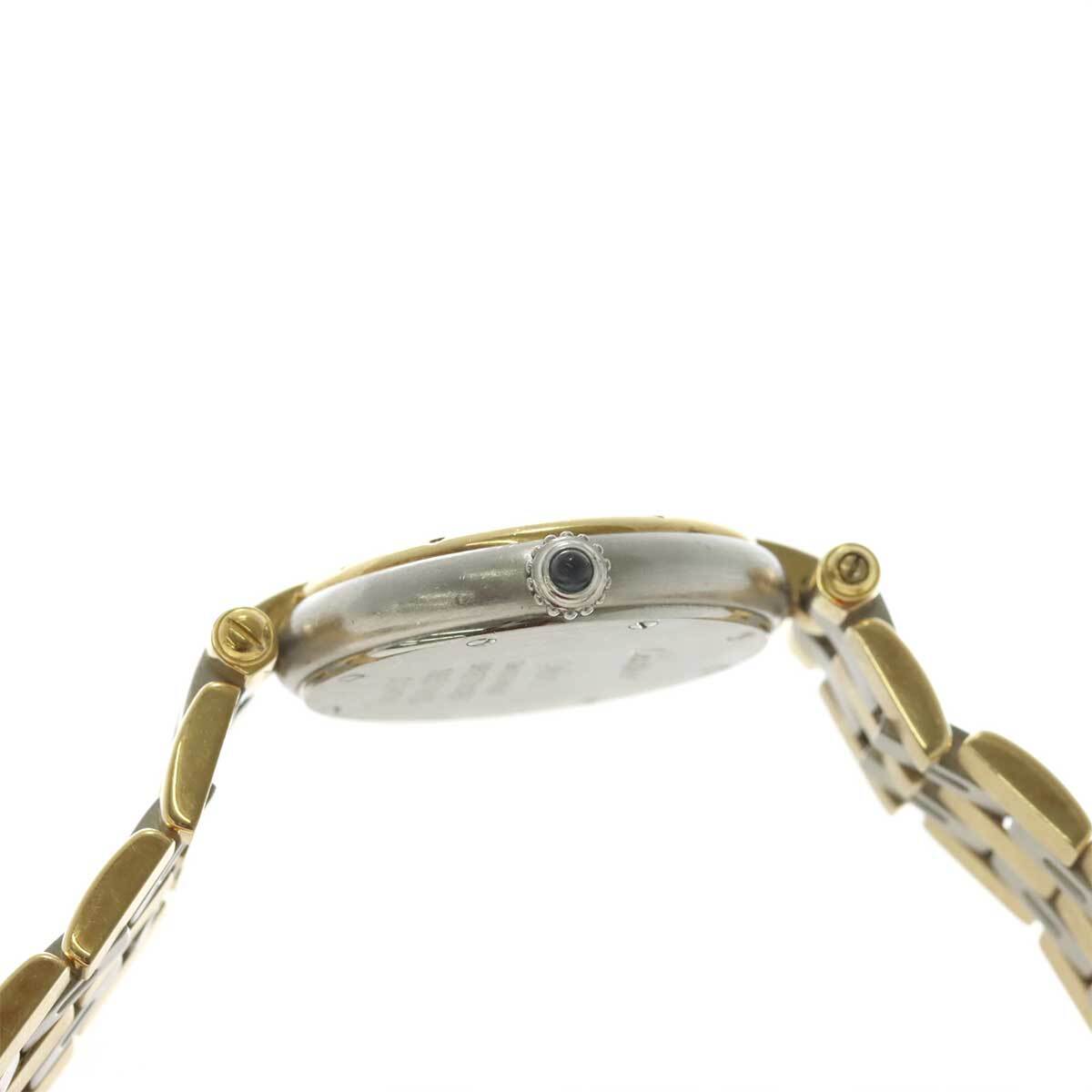  Cartier Cartier хлеб tail Vendome SM 3ro куркума bi Vintage женский слоновая кость циферблат K18YG кварц 90223800