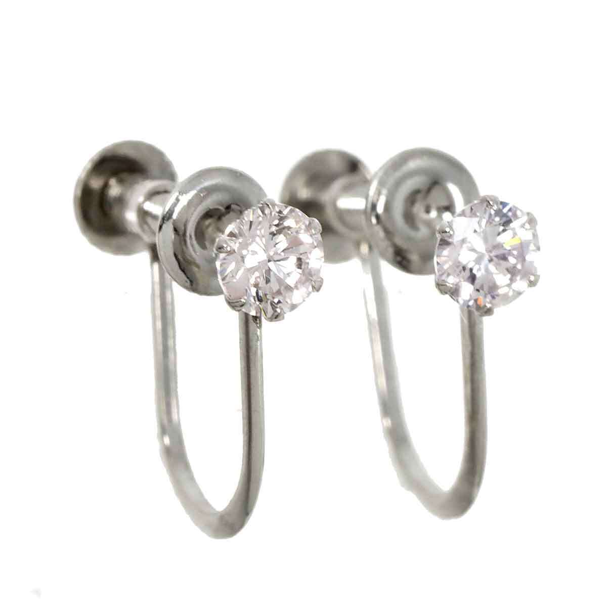 ダイヤ 0.30ct イヤリング Pt プラチナ Diamond Earrings 90228434_画像3