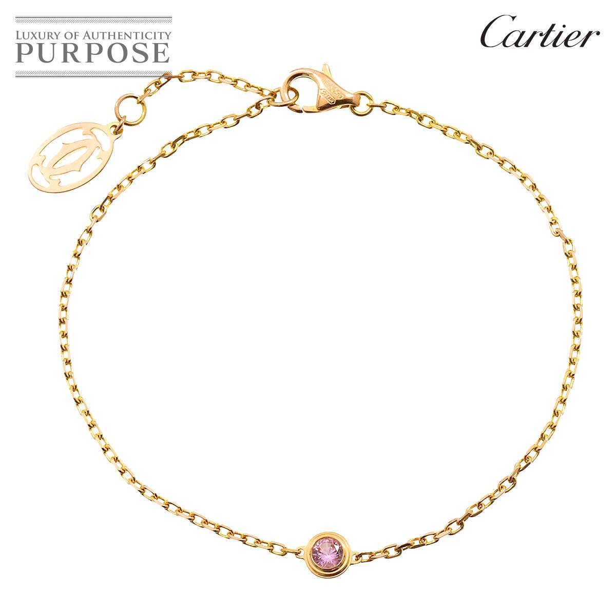 Cartier Cartier Damour Pink Sapphire браслет 18 см K18 PG 750 Bearse Breate Legers 90227416