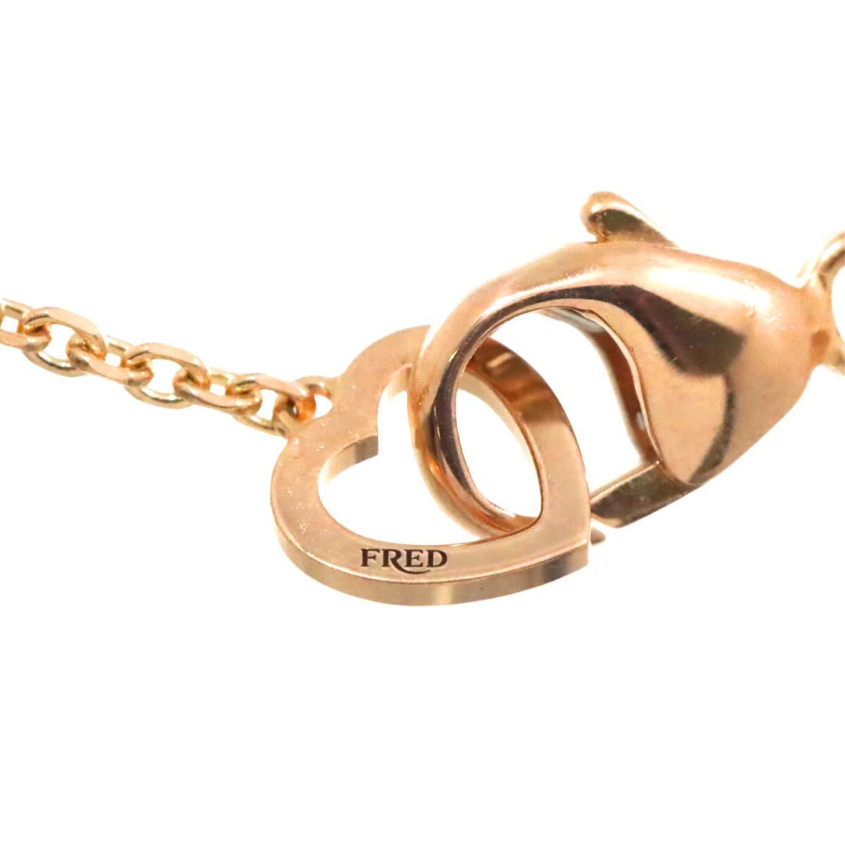 フレッド FRED プリティウーマン ダイヤ ネックレス 42cm XS K18 PG ピンクゴールド 750 ハート Diamond Necklace【証明書付き】 90226583の画像5