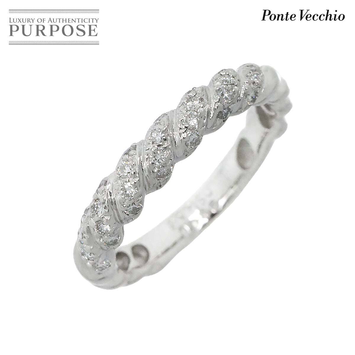  Ponte Vecchio Ponte Vecchio 12 number ring diamond 0.35ct K18 WG white gold 750 ring Diamond Ring 90225927