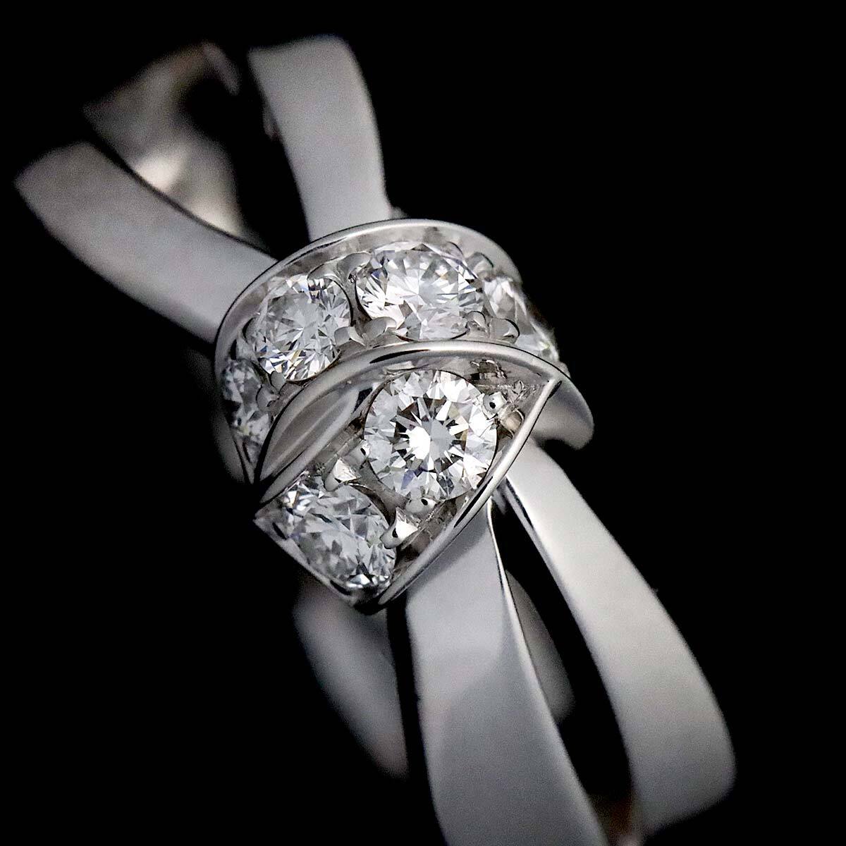 ショーメ CHAUMET リアン セデュクシオン #45 リング ダイヤ K18 WG ホワイトゴールド 750 指輪 Diamond Ring 90226623の画像6