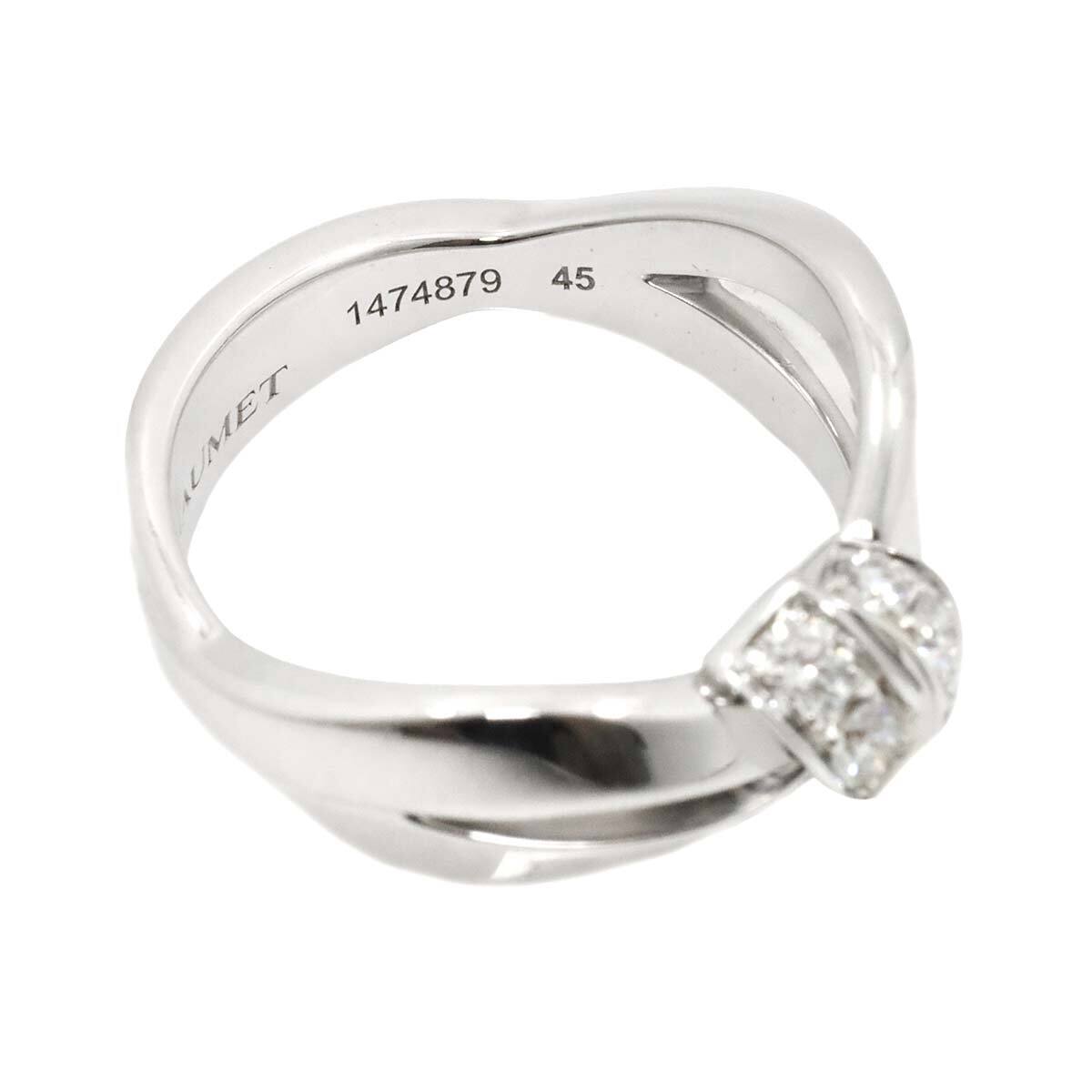 ショーメ CHAUMET リアン セデュクシオン #45 リング ダイヤ K18 WG ホワイトゴールド 750 指輪 Diamond Ring 90226623の画像4
