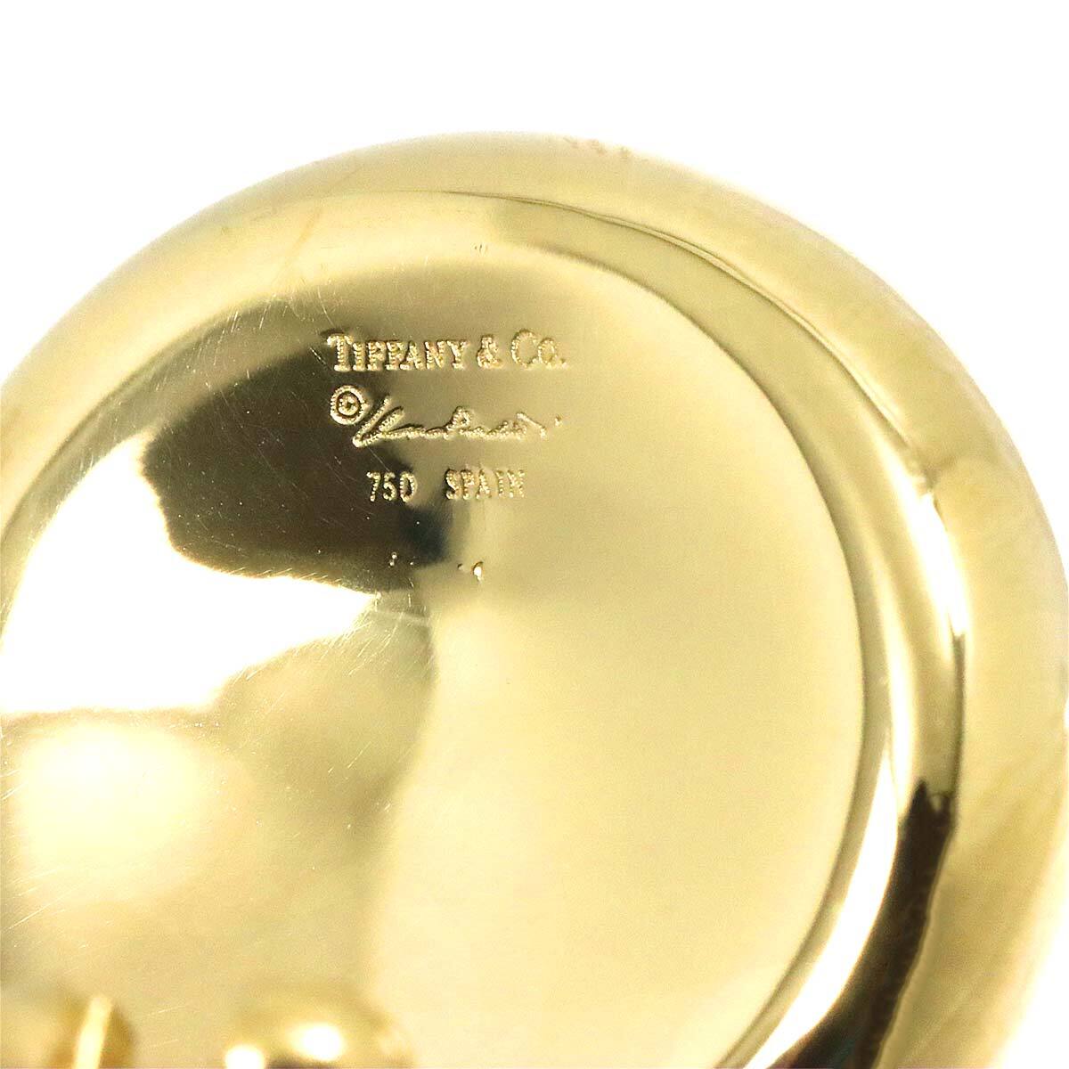  Tiffany TIFFANY&Co. earrings K18 YG yellow gold 750 Earrings Clip-on 90227716