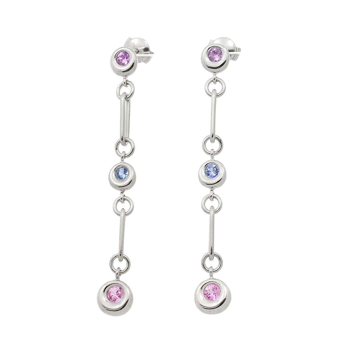 ショーメ CHAUMET アノー サファイヤ ピアス K18 WG ホワイトゴールド 750 Earrings Pierced 90227689_画像2