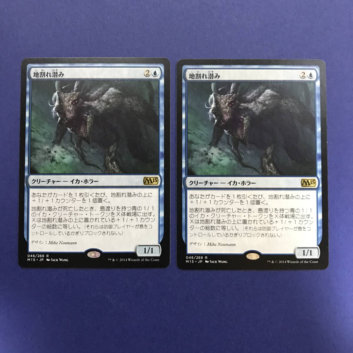 MTG/地割れ潜み/Chasm Skulker/日本語/2枚_画像1