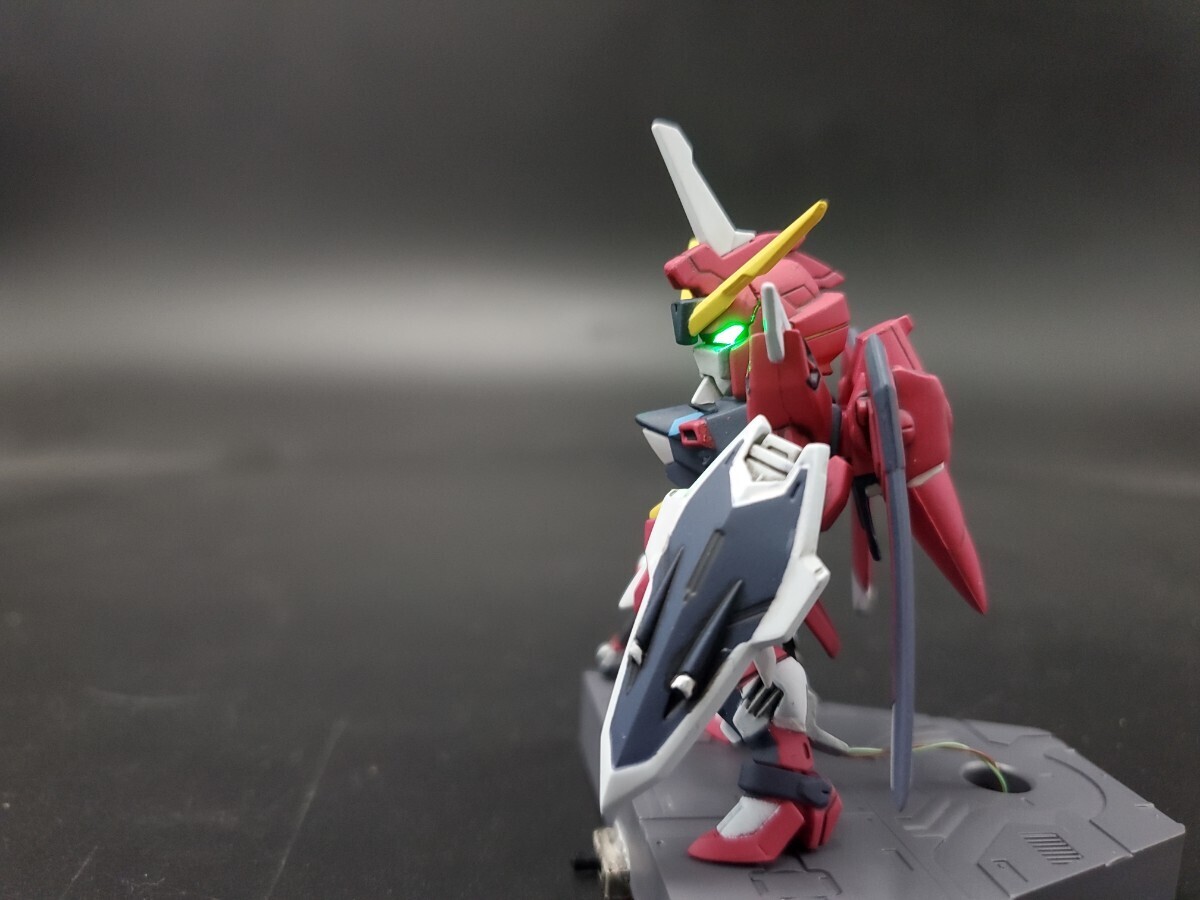 【LED発光】FW GUNDAM CONVERGE　ガンダムコンバージ　イモータルジャスティスガンダム　ツインアイ発光改造品_画像10