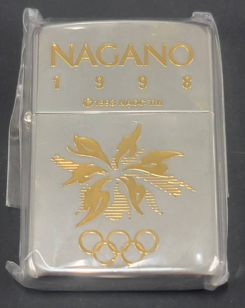 限定★ZIPPO ジッポライター 1998年 長野オリンピック 限定品 公式ライセンス商品 №0575 長野五輪 OLYMPIC ケース入 喫煙具【未使用】の画像2