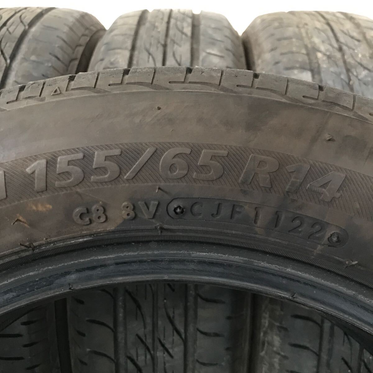 BS　NEXTRY　155/65R14　75S　バリ山4本価格　E-53　福岡　★引取り大歓迎★1000円スタート★早い者勝ち★　タント　MOVE　NBOX　ラパン_画像9